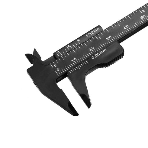 uxcell Vernier Caliper, 80mm 3 Inch Metric Mini Double Scale Plastic Ruler for Inside Outside Depth, 4 Pieces
