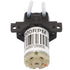 Peristaltic Pump, Dosing Pump DC 6V DIY Miniature Silent Liquid Pump, Self-Priming Pump (No plug-6V Right angle black)