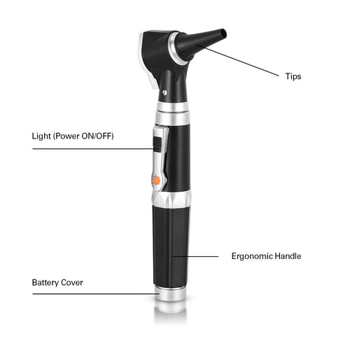 Mini Ear Otoscope, Bysameyee Diagnostic Ear Scope with LED Light, Ear Healthy Tool for Adults, Kids, Pets