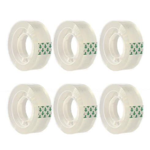 Liaogo 6 Rolls Transparent Tape Refills Rolls, Clear Tape, 3/4 x 1000 in,