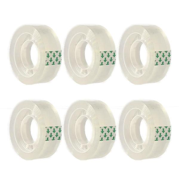 Liaogo 6 Rolls Transparent Tape Refills Rolls, Clear Tape, 3/4 x 1000 in,