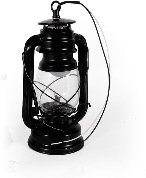 Vintage-Style Black Wall Lantern - Rustic Outdoor Sconce Light