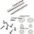 Toilet Seats Hinges, Zinc Alloy Hinge for Toilet Lid Universal Toilet Top Cover Lid Seat Fixings with Screws