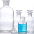 Baluue 250mL Clear Lab Chemicals Bottle, Narrow Mouth Reagent Bottle with Ground Glass Stopper