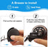 Office Chair Caster Wheels (Set of 5) - Heavy Duty & Safe for All Floors, Rollerblade Style
