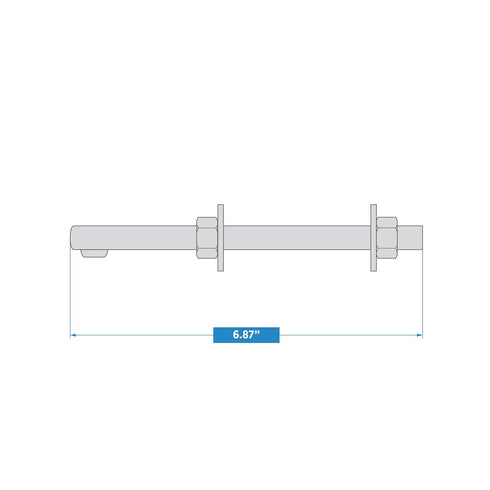 National Hardware N130-559 1/2 x 6 Zinc Bolt Hook