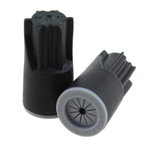 TAODAN 16PCS 22-14AWG Black PVC Waterproof Wire Nuts Outdoor Crimp Cap Gardening Terminal Suitable for Landscape