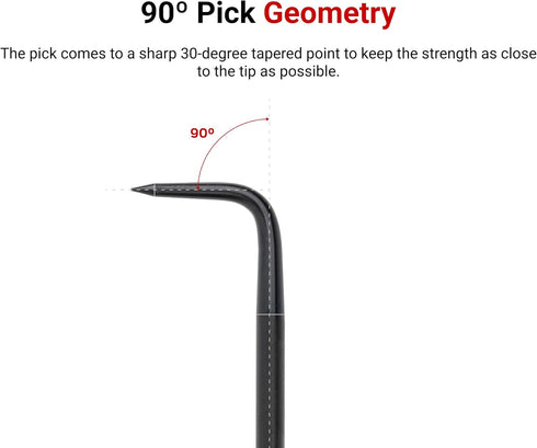 TEKTON 90-Degree Bent Pick, 1/8 Inch x 3 Inch, PNH21103