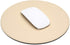 ProElife Cute Round Mouse Pad Mat Waterproof PU Leather 8.66-Inch Mousepad for Home Office Gaming