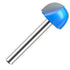 Vipbhtool Set 1/4 Inch 1/4" 5/16" 3/8" 1/2" 5/8" 3/4" 7/8" 1" Cove Box Router Bit Solid Carbide Double Flute Core Box