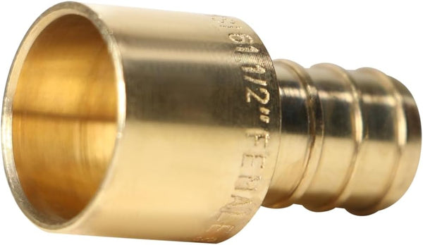 25 Pcs XFITTING 1/2 Inch Pex x 1/2 Inch Female Sweat Adapter, 23-3-6=25X