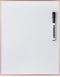 Mr. Pen Dry Erase Board, 14” x 11”, Rose Gold Aluminum Frame, Magnetic Dry Erase Board, Small White Board