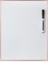 Mr. Pen Dry Erase Board, 14” x 11”, Rose Gold Aluminum Frame, Magnetic Dry Erase Board, Small White Board