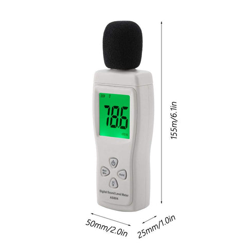 Digital Sound Level Meter, SMART SENSOR AS804, Testing Monitor 30-130dBA for Automotive Industrial Equipment Noise