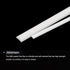 MECCANIXITY 40pcs ABS Round Rods, Diameter 1mm to 2mm, Length 250mm, White Plastic Rods for DIY Model Building