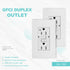 Micmi GFCI Outlet WR, Weather Resistant Tamper Resistant TR Receptacle, 15Amp 125 Volt