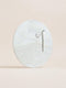 U Brands Round Magnetic Marble Print Dry Erase Board, 12" Diameter, Frameless, includes Magnet and Marker