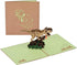 Handmade 3D Popup Birthday Card with Dinosaur Design for Daughter, Son, Nephew, Niece, Kids on Any Occasion