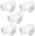 5-Pack 1-1/4" PVC Tee, 3 Way PVC Pipe Fittings Connector, Furniture Grade SCH40