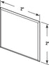 Prime-Line MP10867 Wall Protector, 2 In. x 2 In. Squares, Rigid Vinyl, Ivory, 5 Pack