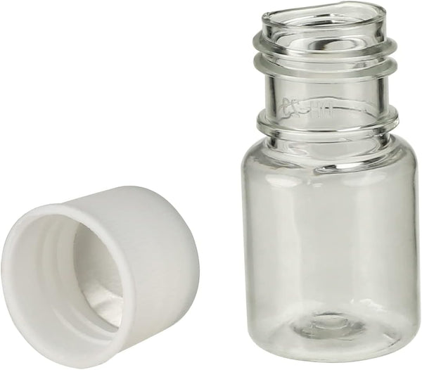 Othmro 50Pcs 5ml Plastic Bottles Lab Cylindrical Chemical Reagent Wide Mouth Polyethylene Sample Sealing Liquid Storage