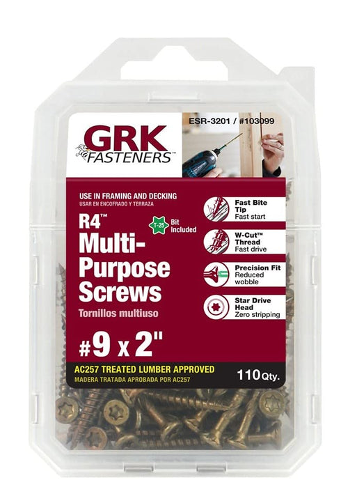 GRK Fasteners 103099 R4#9 x 2" Screws, 110CT