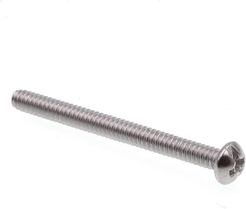Prime-Line 9003303 Round Head Machine Screw, Slotted/Phillips Combo, #6-32 X 1-1/2 in, Stainless Steel, Pack of 100