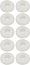uxcell 10pcs 6mm Diameter Floor Lamp Pire Protection Coil Rubber Grommet White