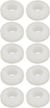 uxcell 10pcs 6mm Diameter Floor Lamp Pire Protection Coil Rubber Grommet White
