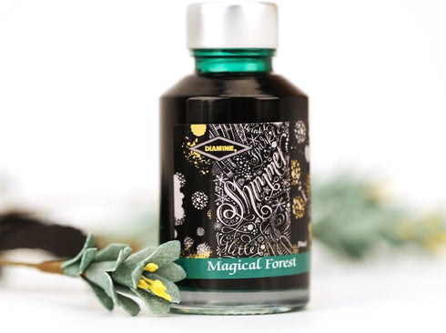 Diamine Fountain Pen Bottled Ink, 50ml - Shimmering Blue Pearl