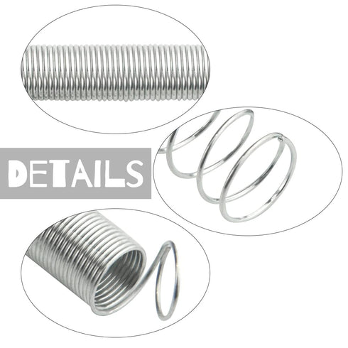 WMYCONGCONG 200 PCS Zinc Plated Compression and Extension Springs Replacement Kit for Shop and Home Repairs