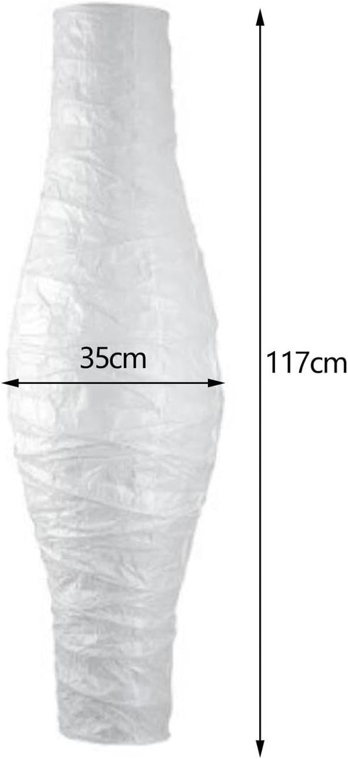 Generic 46in Tall Rice Paper Floor Lamp Shade, Standing Corner Lamp Cover, Standing Lamps Decor, Japanese Style