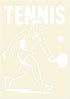 Azeeda (A6) (WS00070741) 'Tennis Player Game' Reusable Stencil Durable Decorative Template for Painting and Spraying on