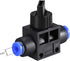 uxcell 4mm OD Pneumatic Air Flow Control Valve with Push-to-Connect Fitting,Union Straight,Pneumatic Air Controller Valve 6pcs by uxcell