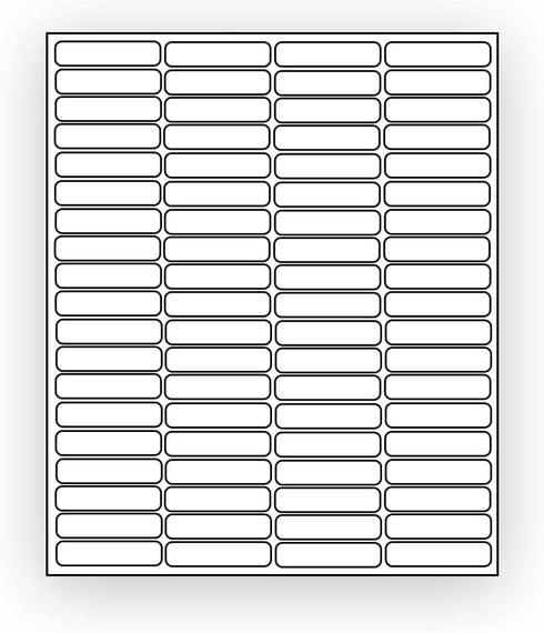 EcoSwift 800 1 3/4 1/2 inches 1.75 0.5 Shipping Labels x Mailing Address Return Inventory Blank White Self Adhesive