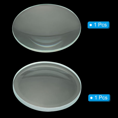 PATIKIL 0.8" 1" (200mm 300mm) Focal Length Double Convex and Concave Lens Set for Physics Classroom