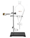 QWORK 1000ml Heavy Wall Conical Separating Funnel, 24/29 Fitting with PTFE Stopcock + Laboratory Distillation Support