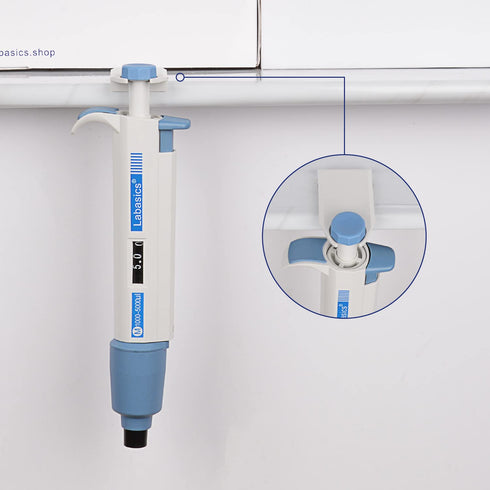 Single Channel Pipettor Controller, Adjustable Variable Volume Micropipette with Replaceable Tip Cone for Laboratory