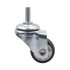 Luomorgo 8 Pcs 1" Swivel Stem Caster Wheels for Tiny Shopping Cart, No Noise TPE, 141lb Load Capacity