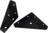 BokWin 8 Pack 66mm 66mm 90 Metal Triangle Corner Shelf BracketsCorner Brace Brackets x Angle Braces for Tables