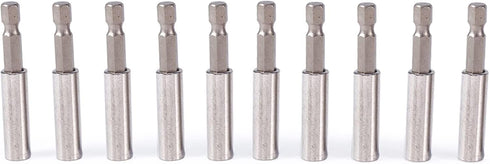 Magnetic Extension Socket Drill Bit Holder, 10pcs 1/4" Hex for Power Tools