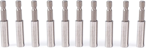 Magnetic Extension Socket Drill Bit Holder, 10pcs 1/4" Hex for Power Tools
