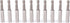 Magnetic Extension Socket Drill Bit Holder, 10pcs 1/4" Hex for Power Tools