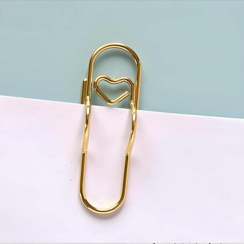 Zrwcvxy 15 pcs Multifunctional Pen Clips, Large Size Paperclip Holders for Notebooks and Papers, Gold/Silver/Rose Gold