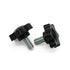 Aiwaiufu 1/4"-20 Threaded Knurled Thumb Nuts, Black Knobs Clamping Screws, Grip Knob Screw, 10 Pieces