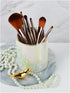 Ceramic Iridescent Pen Holder - Durable Desk Organizer & Paper Clip for Girls, Women, Office, Classroom, Home