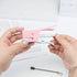 Hand Held Plier Stapler, Mini Manual Pink Stapler, 25 Sheet Capacity for Desk Home Office Supplies