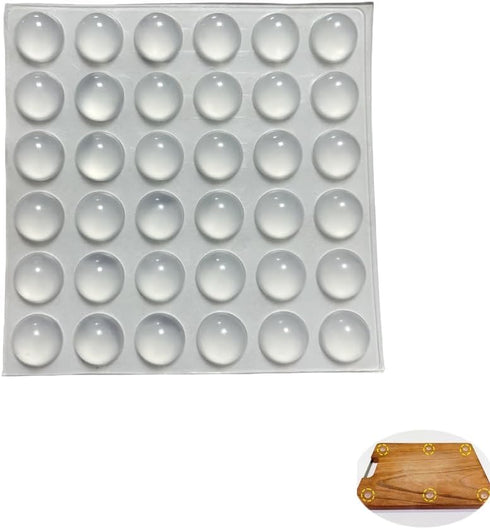 NentMent 36 Pack Cutting Board Rubber Feet Gripper Non Slip Adhesive Bumper Pads