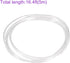 DMiotech 3mm ID 5mm OD Clear PVC Tube, Flexible Transparent Hose for Water, Air, Oil, 16.4ft Length