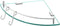 KES Glass Corner Shelf Bathroom Shelf Tempered Glass with Rail SUS 304